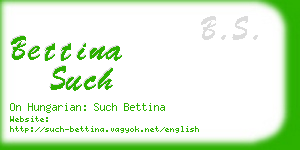 bettina such business card